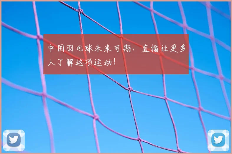 中国羽毛球未来可期,直播让更多人了解这项运动!